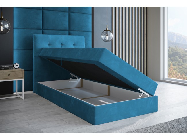 Łóżko kontynentalne Sleepy 80 Kronos 13 lazurowy