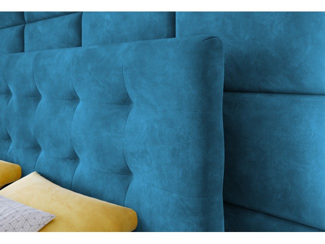 Łóżko kontynentalne Sleepy 140 Kronos 13 lazurowy