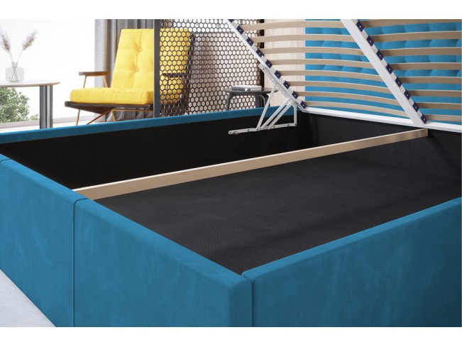 Łóżko tapicerowane Prato 180 Kronos 13 lazurowy