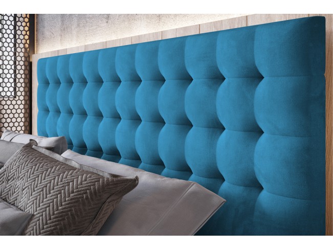 Łóżko tapicerowane Prato 160 Kronos 13 lazurowy