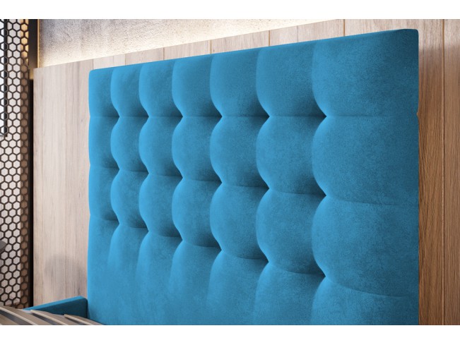 Łóżko tapicerowane Prato 120 Kronos 13 lazurowy