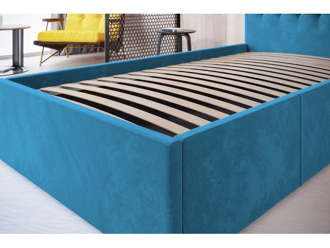 Łóżko tapicerowane Prato 80 Kronos 13 lazurowy