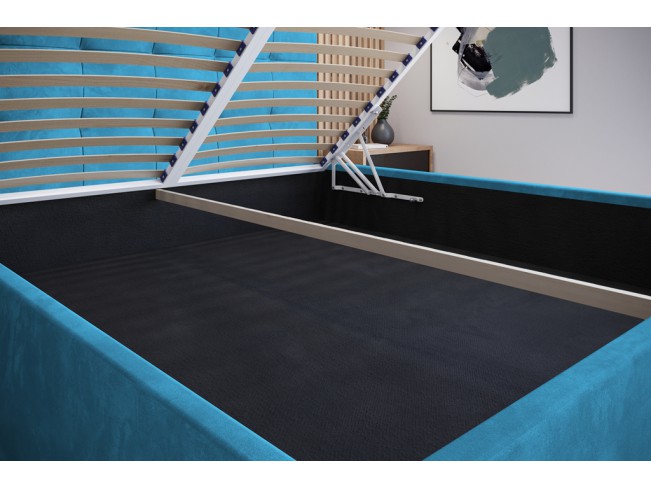 Łóżko tapicerowane Timo 180 Kronos 13 lazurowy