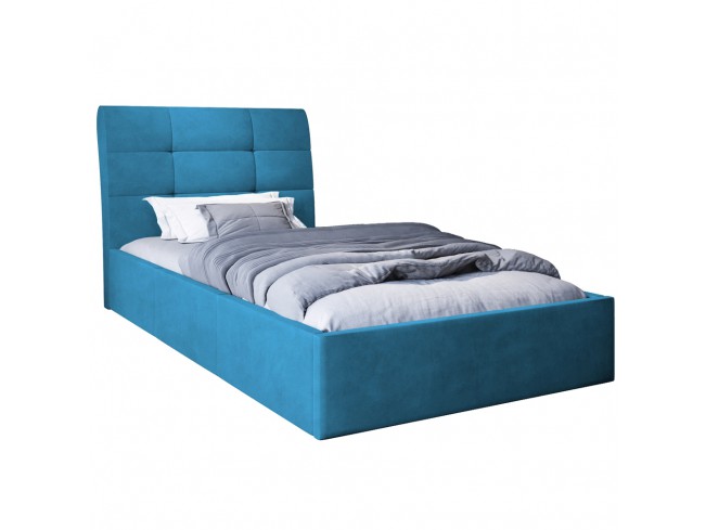 Łóżko tapicerowane Joko 90 Kronos 13 lazurowy - widok z przodu