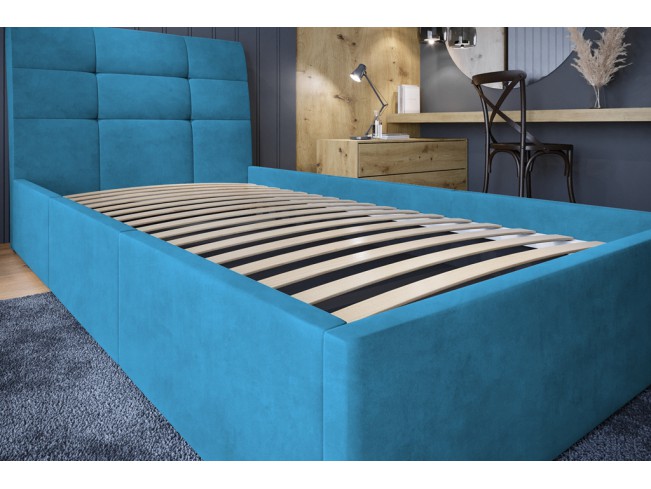 Łóżko tapicerowane Joko 80 Kronos 13 lazurowy