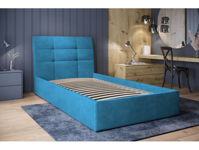 Łóżko tapicerowane Joko 80 Kronos 13 lazurowy