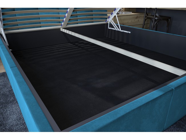 Łóżko tapicerowane Joko 140 Kronos 13 lazurowy