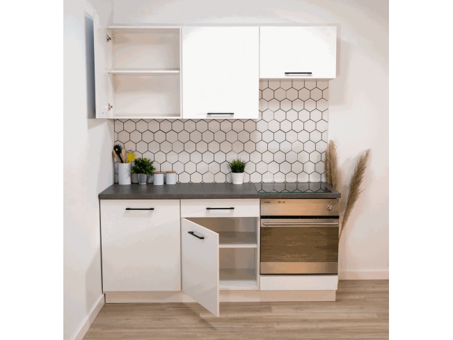 Kuchnia Leto 1 biały mat 180 cm