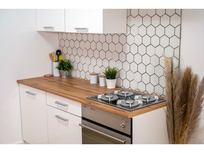 Kuchnia Leto 2 biały mat 180 cm