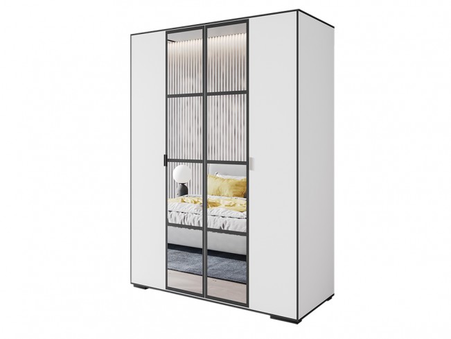 Szafa uchylna Solo 1 150 biały mat -widok ogólny