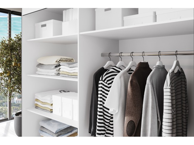 Szafa przesuwna Solo 2 biały mat 150 cm