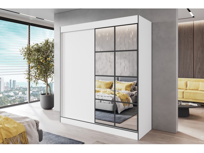 Szafa przesuwna Solo 2 biały mat 180 cm