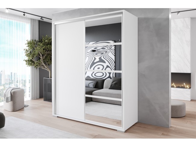 Szafa przesuwna Telo biały mat 180 cm