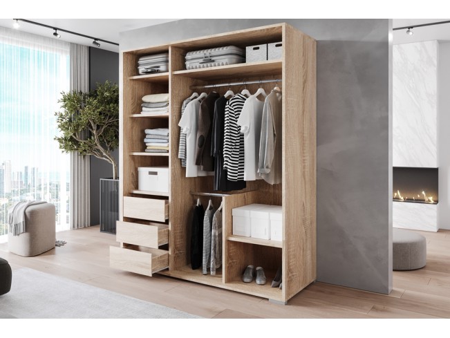 Szafa przesuwna Telo sonoma 180 cm