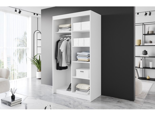 Szafa przesuwna Heso biały mat 120 cm