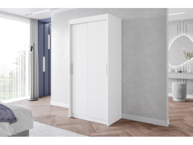 Szafa przesuwna Leso 1 biały mat 100 cm