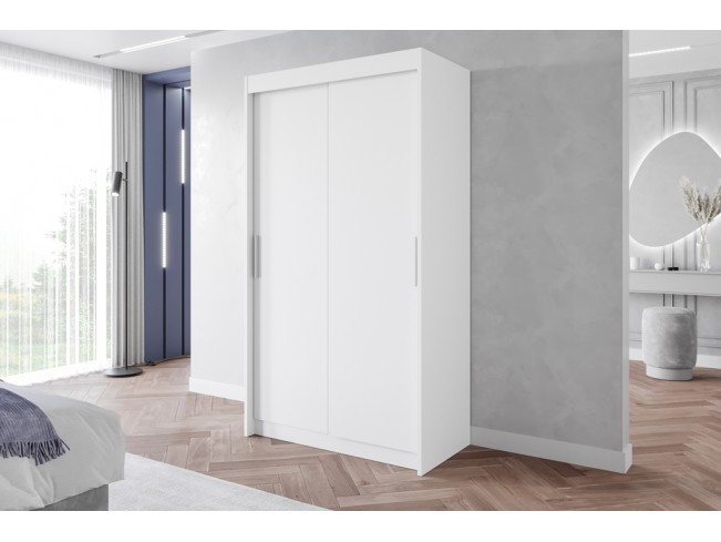 Szafa przesuwna Leso 1 biały mat 120 cm