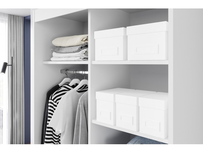 Szafa przesuwna Leso 1 biały mat 120 cm