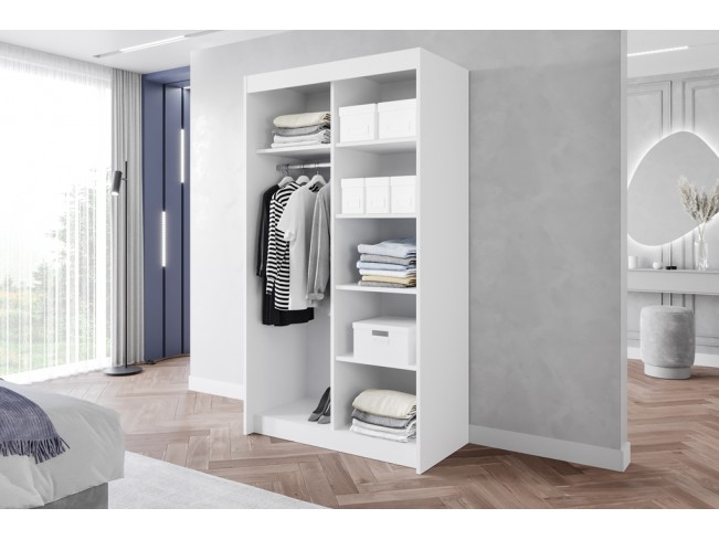 Szafa przesuwna Leso 1 biały mat 120 cm