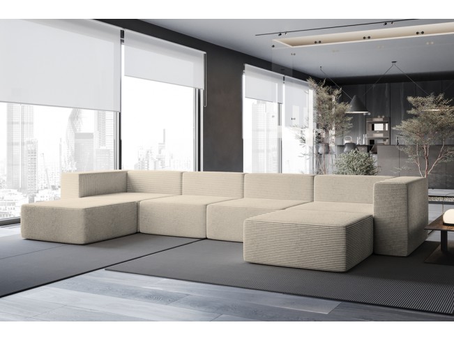 Narożnik modułowy Lenn XL Sztruks 3 beżowy