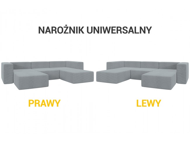 Narożnik modułowy Lenn U sztruks 55