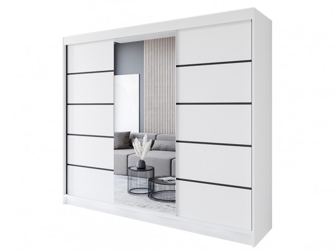 Szafa Rimi VI 250 biały mat - widok ogólny