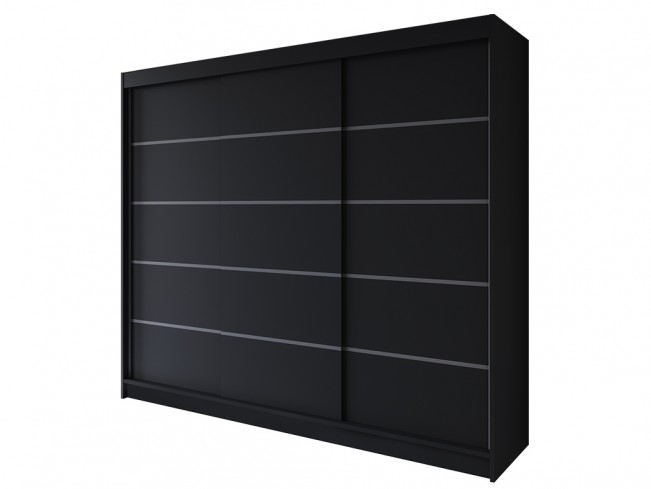 Szafa Rimi VII 250 czarny mat - widok ogólny