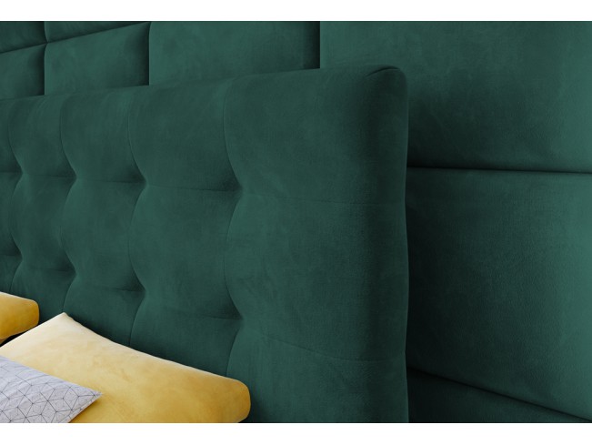 Łóżko kontynentalne Sleepy 180 Monolith 37 zielony