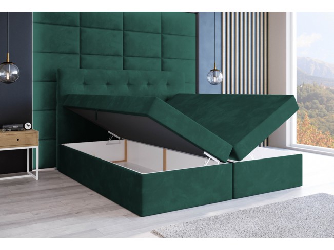 Łóżko kontynentalne Sleepy 180 Monolith 37 zielony