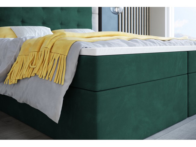 Łóżko kontynentalne Sleepy 180 Monolith 37 zielony