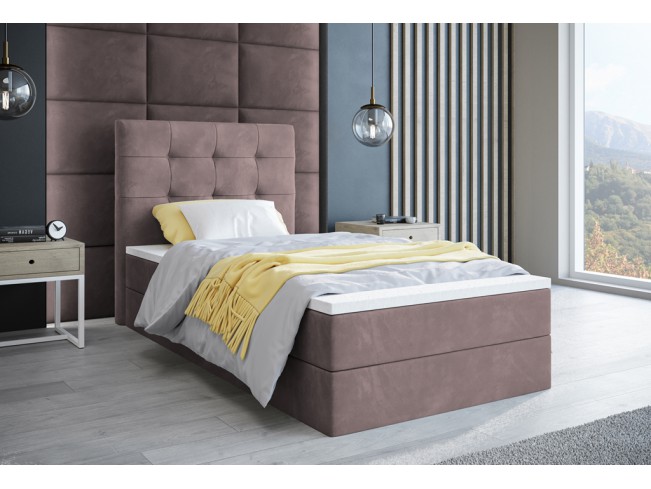 Łóżko kontynentalne Sleepy 80 Kronos 27 brudny róż