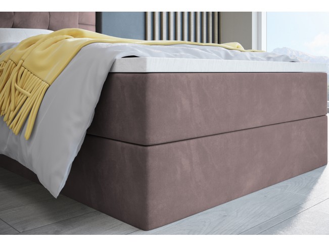 Łóżko kontynentalne Sleepy 80 Kronos 27 brudny róż