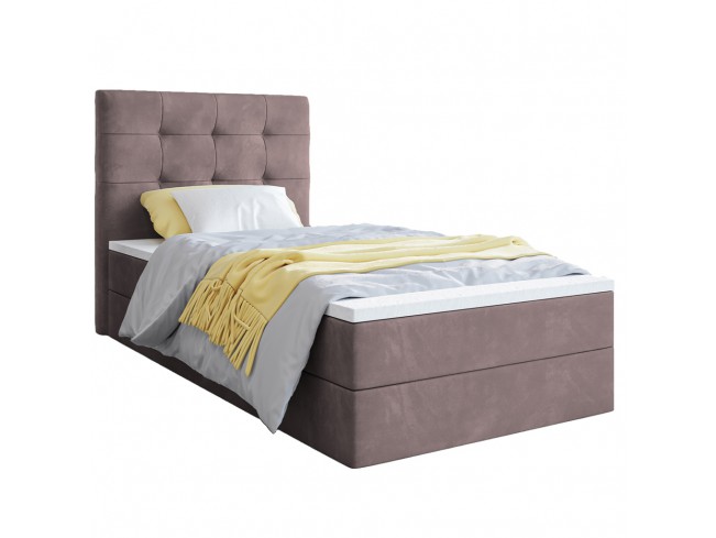 Łóżko Sleepy 80 Kronos 27 brudny róż - widok z przodu