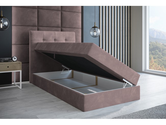 Łóżko kontynentalne Sleepy 90 Kronos 27 brudny róż