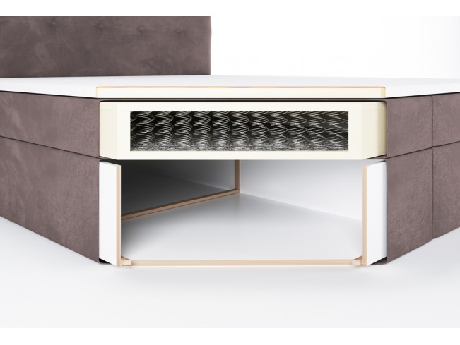 Łóżko kontynentalne Sleepy 140 Kronos 27 brudny róż