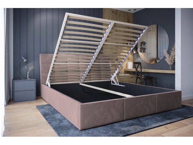 Łóżko tapicerowane Joko 160 Kronos 27 brudny róż