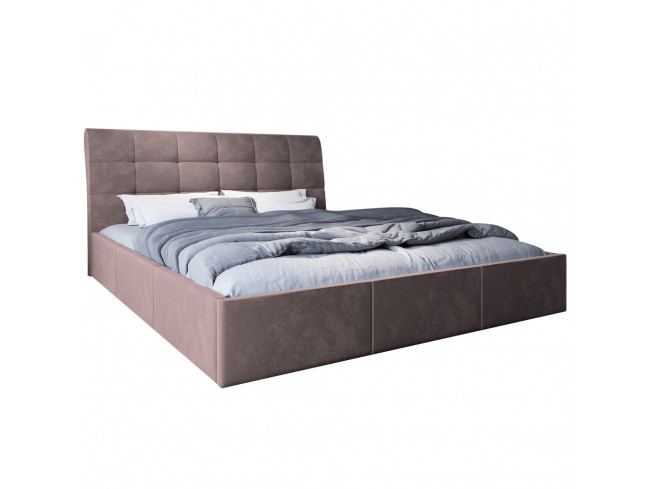 Łóżko tapicerowane Joko 180 Kronos 27 brudny róż - widok z przodu