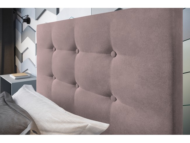Łóżko tapicerowane Endo 80 Kronos 27 brudny róż