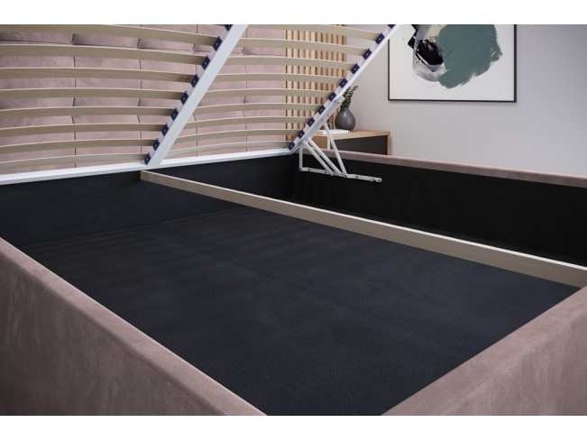 Łóżko tapicerowane Timo 140 Kronos 27 brudny róż