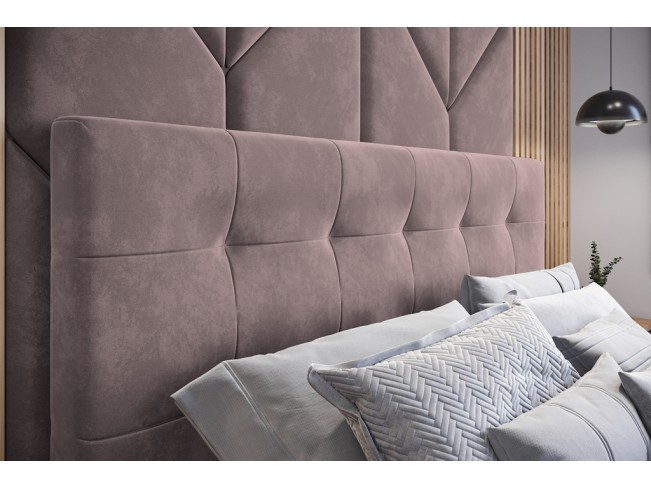 Łóżko tapicerowane Timo 160 Kronos 27 brudny róż