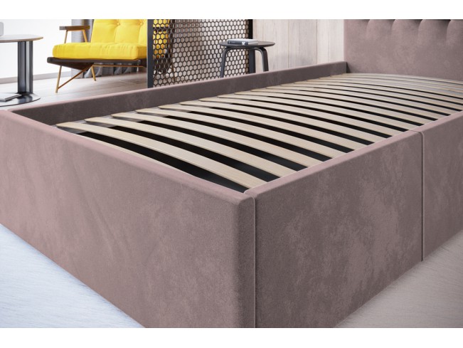 Łóżko tapicerowane Prato 80 Kronos 27 brudny róż