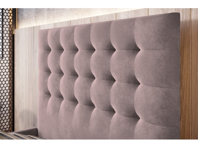 Łóżko tapicerowane Prato 90 Kronos 27 brudny róż