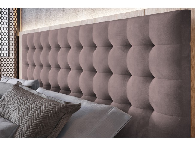 Łóżko tapicerowane Prato 180 Kronos 27 brudny róż