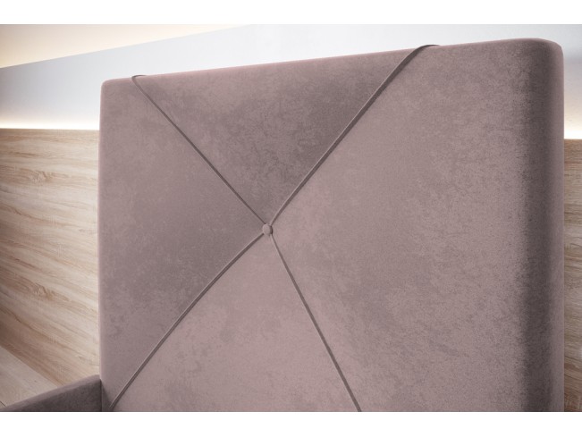 Łóżko tapicerowane Rino 120 Kronos 27 brudny róż