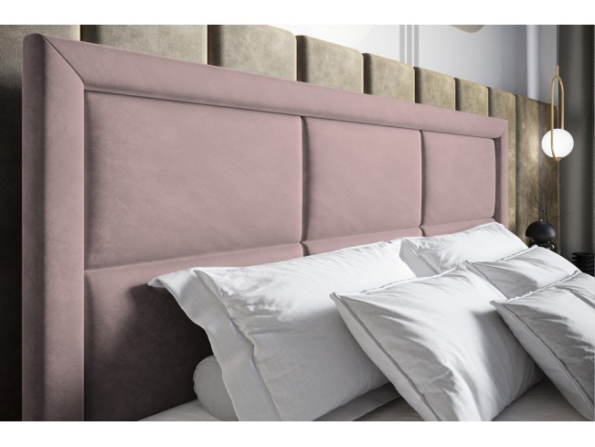 Łóżko kontynentalne Asti 140 Kronos 27 brudny róż