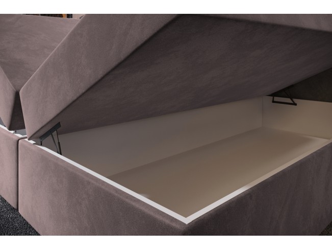 Łóżko kontynentalne Nori 140 Kronos 27 brudny róż