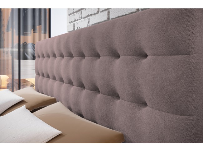 Łóżko kontynentalne Nori 160 Kronos 27 brudny róż