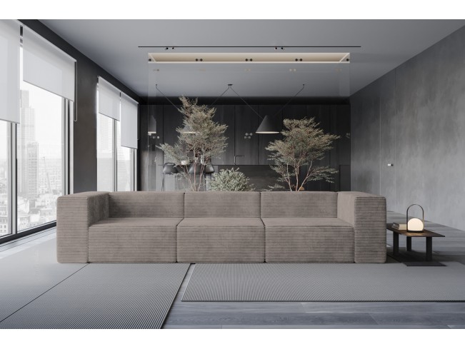 Sofa modułowa Lenn 3 Top sztruks 20 caffe latte