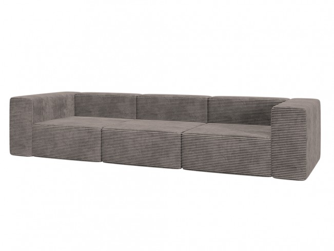 Sofa modułowa Lenn 3 top sztruks 20 caffe latte - widok ogólny