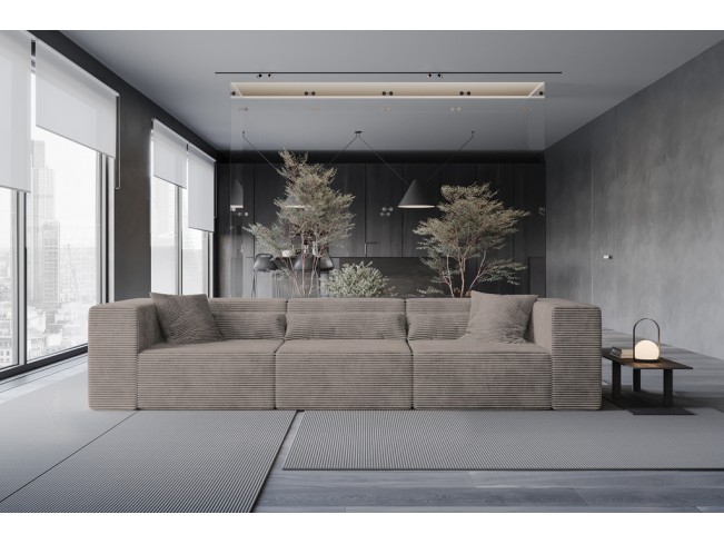 Sofa modułowa Lenn 3 Top sztruks 20 caffe latte